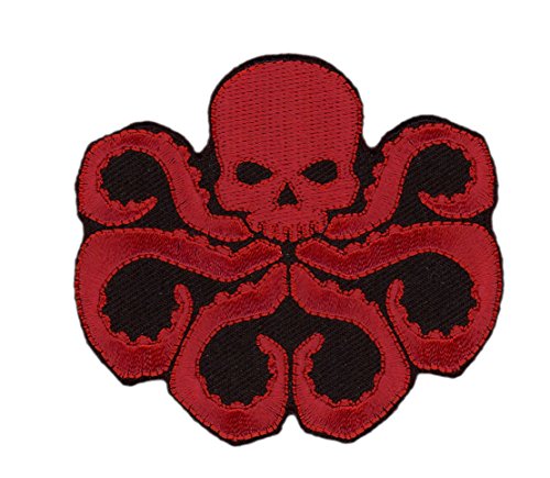 Dark Red Skull Hydra Agent Underworld Jacket Backpack Patch