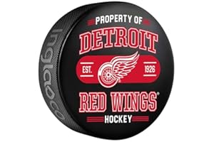 Red Wings Officially Licensed Property Of Design Hockey Puck
