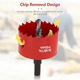 flintronic Bi-Metal Hole Saw 100mm Cutter for Wood Metal Plastic view 3
