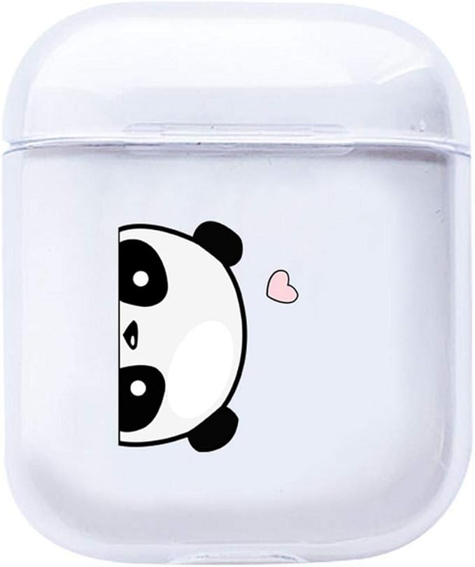 Amazon 最新のトレンド For Airpodsケースかわいいパンダ塗装透明ソフトシリコーン1 2ケース保護カバーワイヤレスイヤホンケース I0639 家電 カメラ オンライン通販