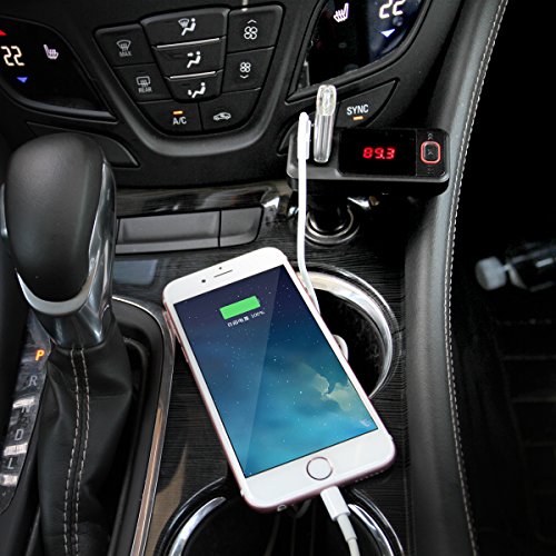 Perbeat Wireless InCar FM Transmitter USB Car Charger Radio Adapter
