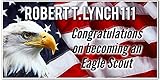 Congratulations Eagle Scout - American Flag and Eagle Custom Banner