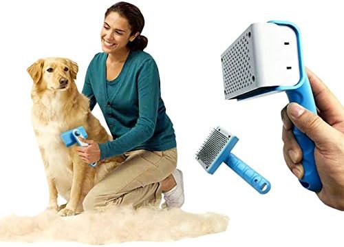 Amazon Com Riveroy Pet Dogs Cats Self Cleaning Slicker Brush For
