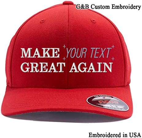 G&B Custom EmbroideryMake Your Text Great Again. Embroidered. 6477 Wool Blend