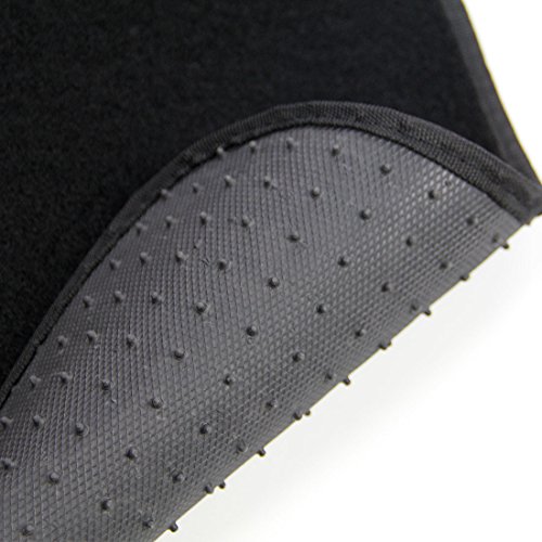 Copap 4pcs Full Set Carpet Floor Mats Universal Fit Mat for Car SUV, Van & Trucks - Front & Rear Driver & Passenger Seat ( Black )