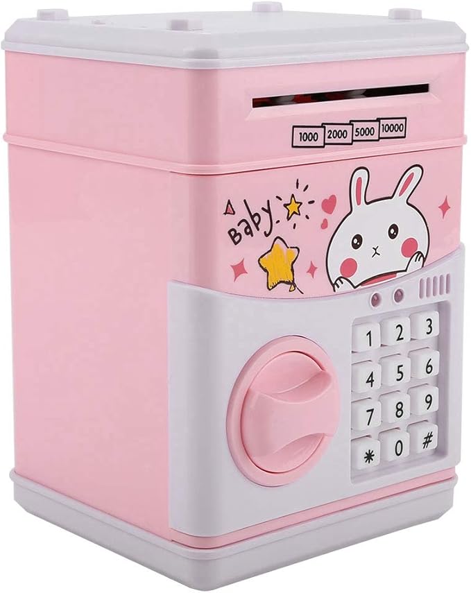 Tbest Toy Money Box, Toy Bank ATM Electric Password Money