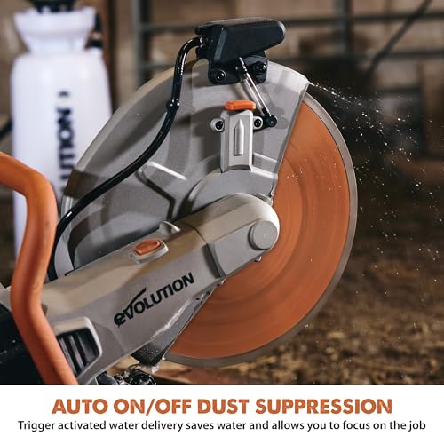 Evolution R14DCT 14” Electric Concrete Saw | High-Torque 20A Motor | 5-1/8” photo 12