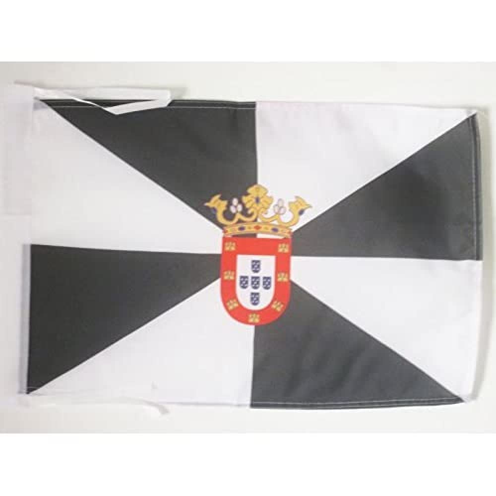 AZ FLAG - Ceuta Flag - 18'' x 12'' - 100% Polyester Autonomous city of Ceuta - Spain Small Banner with Two Cords - Fade Resistant - Vivid Colors - 18x12 in - 45x30 Cm