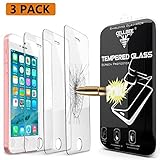 CellBee 0.3mm 2.5D Curved Edge Tempered Glass Screen Protector for iPhone SE/5S - 3 Pack