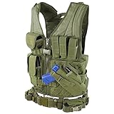 Condor Cross Draw Vest/Tactical Belt (Olive Drab, Medium/Large)