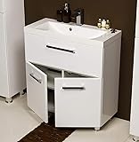 Badmöbel-Set "MODERN I" Waschtisch Badkeramik LED - Spiegel Badezimmer