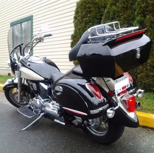 Universal Motorcycle Trunk Tour Pack Tail Box Luggage For Harley Road King Steet Road Glide Fatboy Softail Honda Yamaha Cruiser
