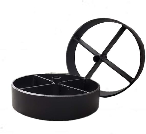 Helotes Pits 10.75" Steel Wagon Wheel for Barbecue Pit (2