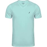 Nautica Mens Short Sleeve Solid Slim Fit V-Neck T-Shirt