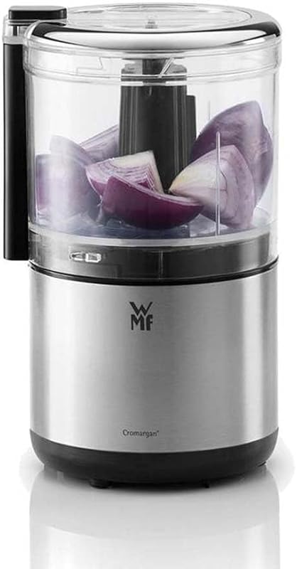 KITCHENminis Hachoir électrique, Mixeur, 0.3 L, 65 W, Inox Cromargan, 2 lames inox, Bol Tritan sans BPA 0416580011