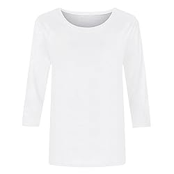 Summer Tops for Women 2025,Womens 3/4 Length Sleeve