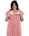 The Bravely Labor and Delivery Gown - Perfect Hospital Bag Gown for Maternity/Nursing/Labor (Pink Polka Dots, S-M-L)
