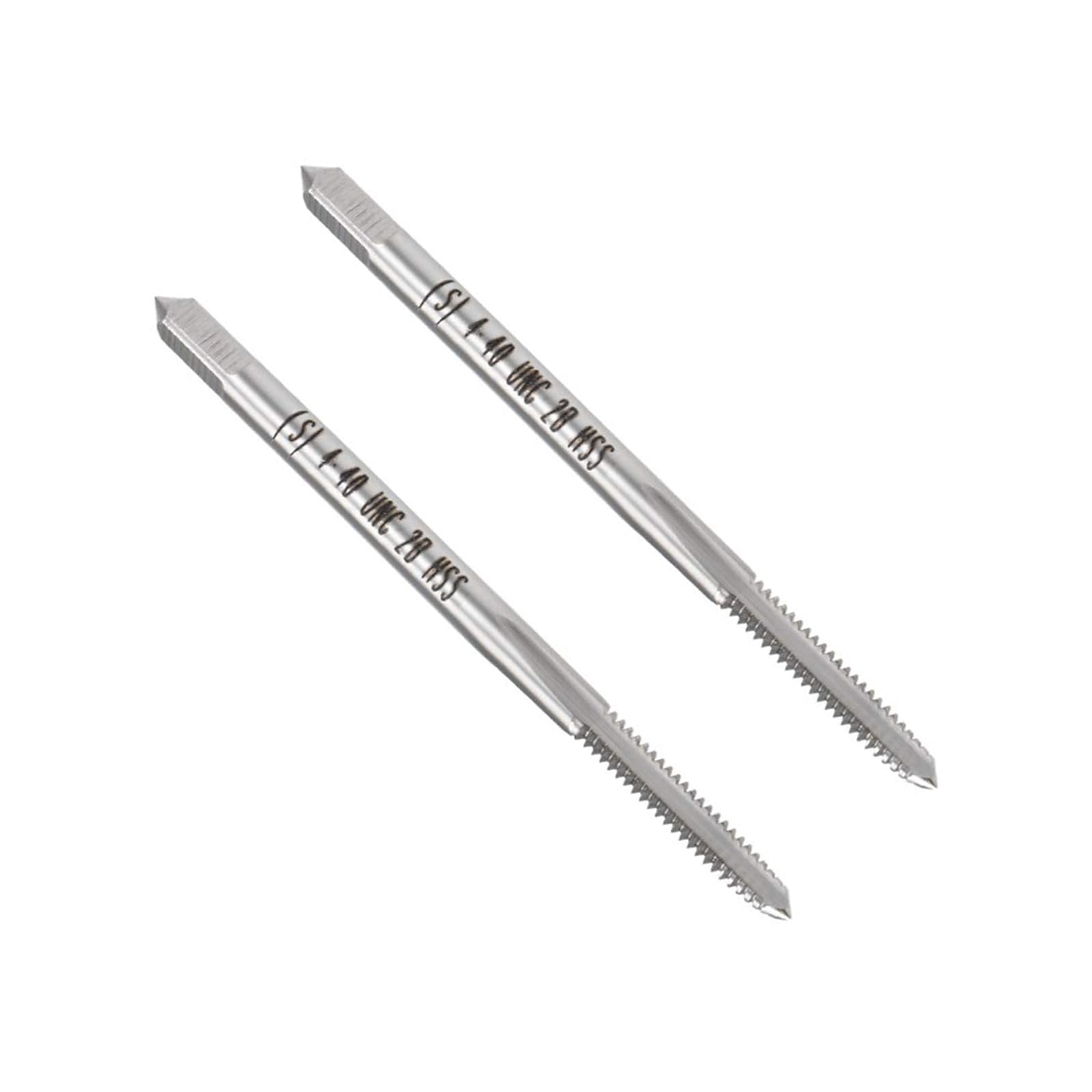 MACHSWON Machine Tap 4-40 UNC, for Drilling Machines, Tapping Machines, CNC and Milling Machines, 2B Class 3 Flutes HSS Screw Threading Milling Tap Machinist Repair DIY Tool, 2pcs — image 1