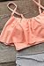 CUPSHE Women High Waisted Falbala Bikini Set Ruffled Maternity Bathing Suit, XXL Pink Orange