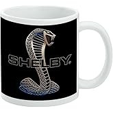 Shelby Cobra Logo Ceramic Coffee Mug, Novelty Gift Mugs for Coffee, Tea and Hot Drinks, 11oz, White