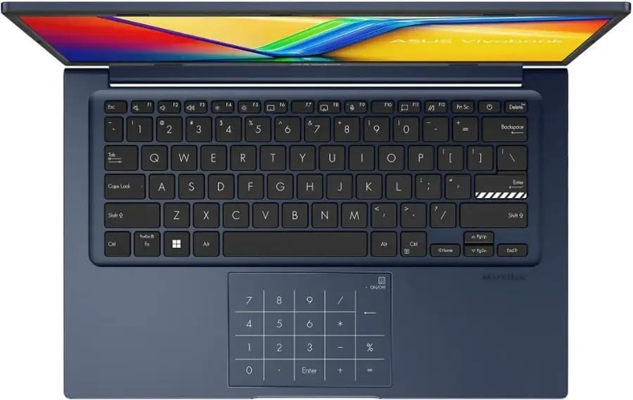Portátil ASUS Vivobook 14 para estudiantes, negocios, hogar y escuela, 14" FHD Intel 6-Core i3 (Beats i5-1235U), 24 GB RAM 512 GB SSD, NumberPad perfecto para trabajar y jugar Cámara web privada Win 11 Pro con accesorio GM