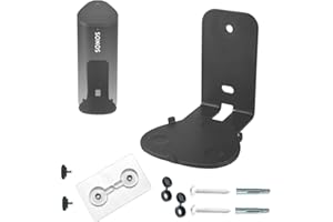 EMAQUIN Wall Mount Bracket for Sonos Roam 2/Sonos Roam/Sonos Roam SL(Drill Free,Sturdy Metal,Enduring Paint Finish,Easy Insta