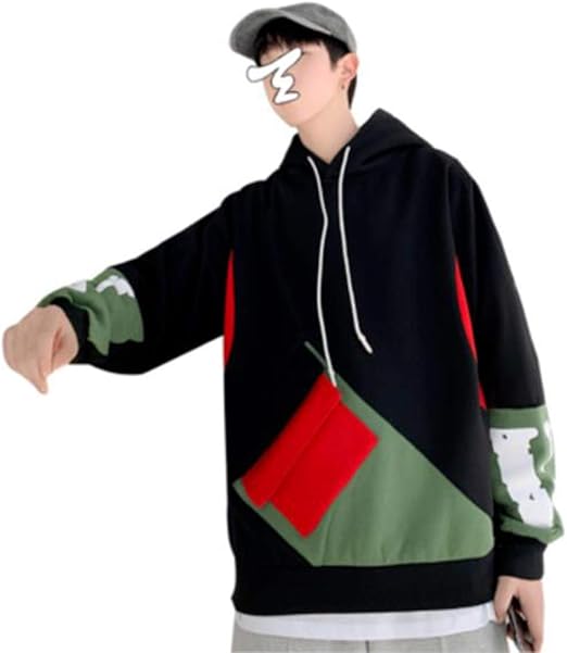 Amazon Debangniフードパーカー メンズ オーバーサイズ トレーナー パーカー 秋 プリント ゆったり カジュアル メンズ トップス ファッション 大きいサイズ トレーナー パーカー 通販