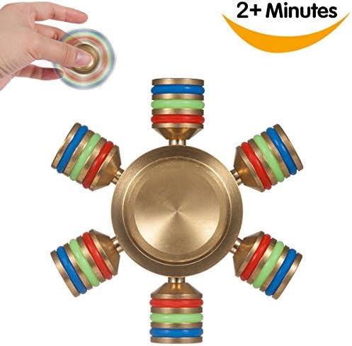 Fidget Spinner, Copper Hand Spinner EDC Toy Hexagon Spinner Ultra Durable Bearing Colored Non-3D printed Fidget Focus Novelty Toy by JoJoMooN