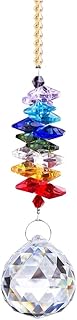 H&D Kristall Sonnenfänger Handgefertigt Chakra Regenbogen Sun catcher Hängend Prismen Anhänger