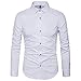MUSE FATH Men's Printed Cotton Casual Long Sleeve Regular Fit Dress Shirt