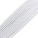 BEADNOVA Genuine Round Leather Cord White Leather Strips for Jewelry Making Bracelet Necklace Beading (11 Yards,1.5mm)