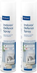 Virbac Indorex Defence Flea Spray 2 x 500ml Long-Lasting 12 Months