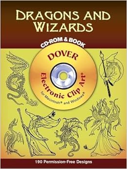 Dragons And Wizards Cd Rom And Book Dover Electronic Clip Art Marty Noble Eric Gottesman 9780486995595 Amazon Com Books