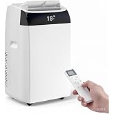 14,000 BTU Portable Air Conditioner Cools up to 750 Sq.Ft, 3-in-1 Quiet Portable AC Unit with Remote Control &amp; Installation Kits for Large Room, 3 Speed, Auto Swing, 24H Timer