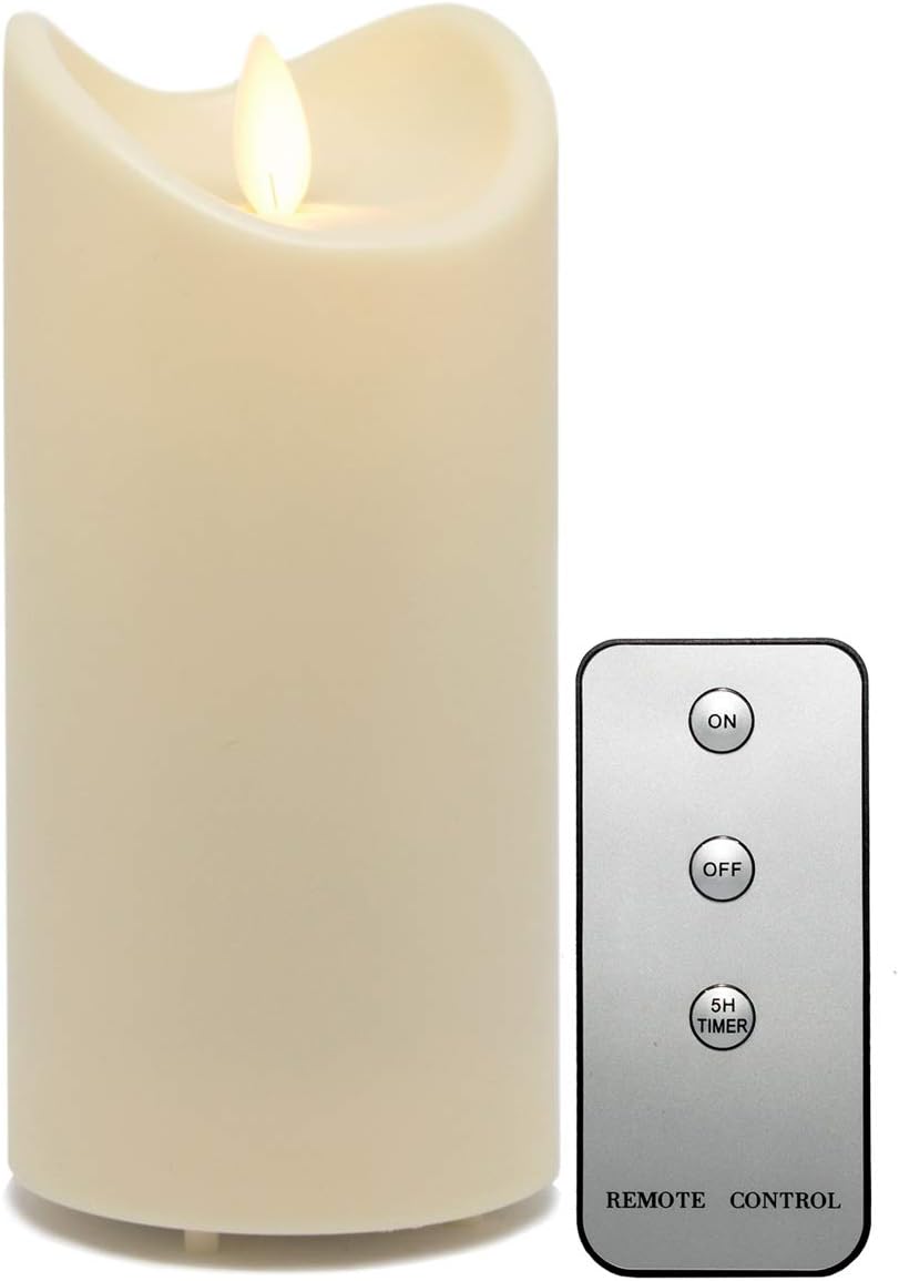 TRONJE LED Kerze Outdoor 15cm Creme Timer Kunstharz bewegliche Flamme IP44 Spritzwasser TRONJE LED Kerze Outdoor 15cm Creme Timer Kunstharz bewegliche Flamme IP44 Spritzwasser