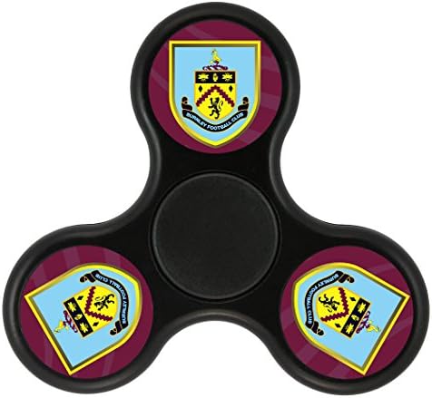 MEI SH Burnley Football Club Logo Anti-Anxiety EDC Tri-Spinner Fidget Toy Hand Spinner ADHD Focus Relief Toys