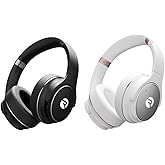 Raycon Everyday Wireless Bluetooth Over Ear 2x Headphones Bundle (Black & Rose Gold) - Active Noise Cancelling, Awareness Mode and Built in Microphone, IPX 4 Water Resistance, 38 Hours of Battery Life