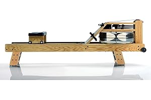 WaterRower Oak Rowing Machine with S4 Monitor | USA Made Water Rower | Original Handcrafted Erg Row Machine for Home Use & Gym