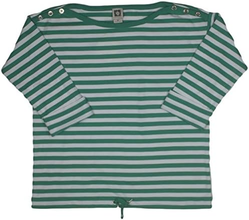 Anne Klein Womens 3/4 Sleeve Drawstring SweatShirt Large Electric Green/White