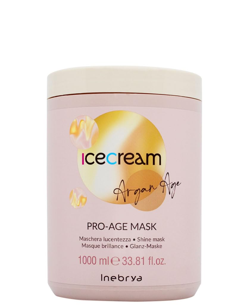 Inebrya Ice Cream Argan Age Pro Age Mask - Maschera Lucentezza 1000ml