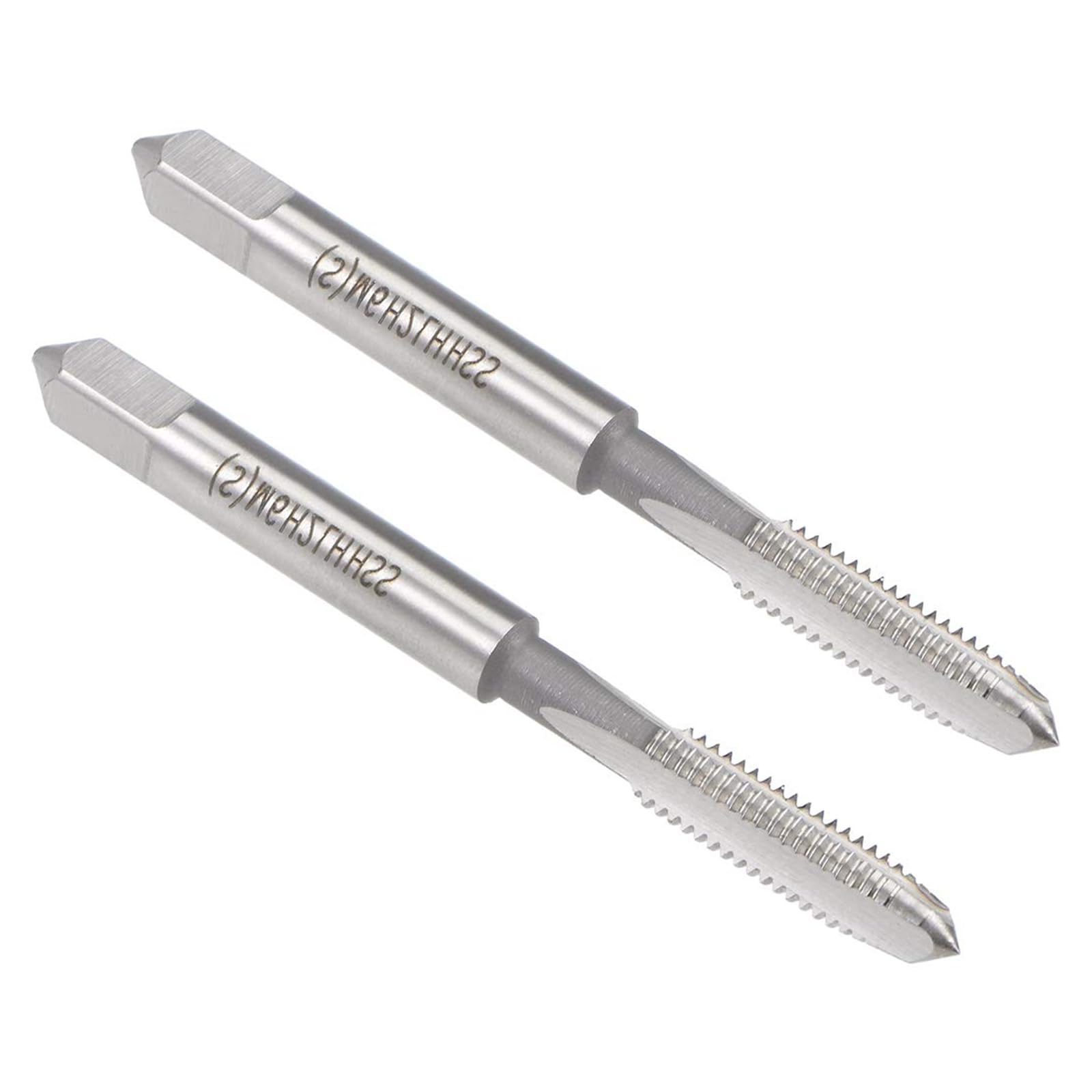 MACHSWON Metric Taps M6 x 1mm, for Threading Machine and Electric Drills, H2 High Speed Steel Ti-Coated, Right Hand Thread Plug Tap Threading Tapping Tool, 2pcs — image 1