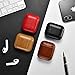 Leather Case for Apple AirPods, Classic Series - Air Vinyl Design, Protective Case Cover (Saddle Brown)
