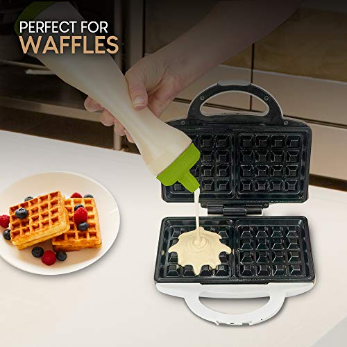 Pancake Batter Dispenser Pen, Easy Squeeze Bottle Baking Drip Proof