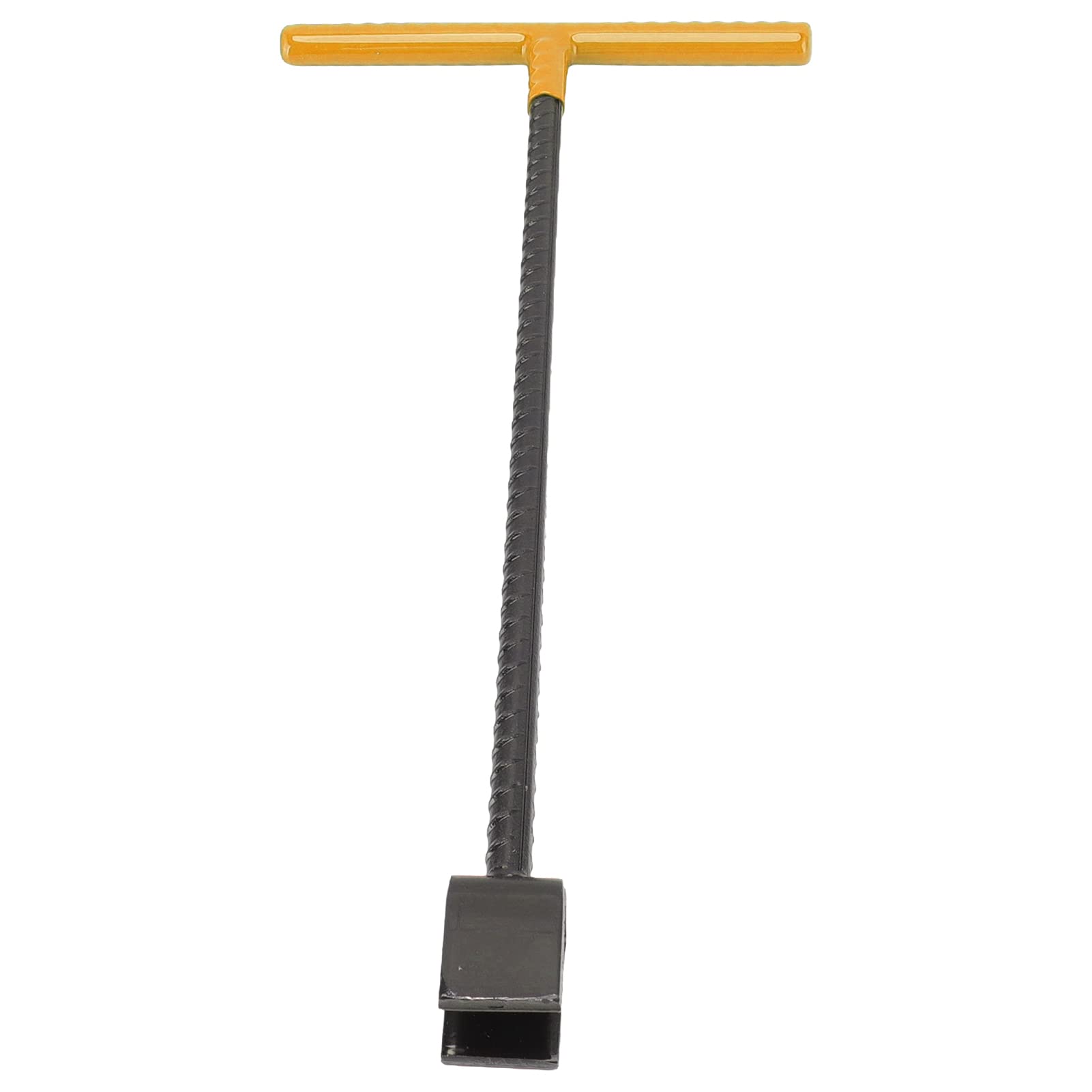 Steel Water Meter Key Wrench Heavy Duty T Handle Curb Key for Valves Faucets (Yellow)