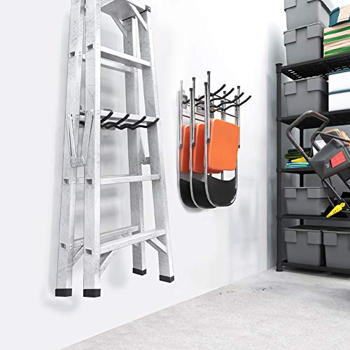 TORACK Garage Hooks Tool Organizer, 4 Pack Heavy Duty Steel 12" Wave