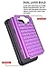 Galaxy Core Prime Case, Style4U Studded Rhinestone Crystal Bling Hybrid Armor Case Cover for Samsung Galaxy Core Prime G360 with 1 Style4U Stylus [Purple/Black]