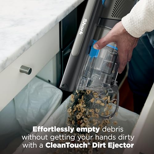 Shark PowerPro Reveal Plus Cordless Vacuum, FloorDetect & Dirt-Reveal Technology, HEPA Filter, Carpet & Hard Floor, Rechargeable, Charcoal, IZ376H