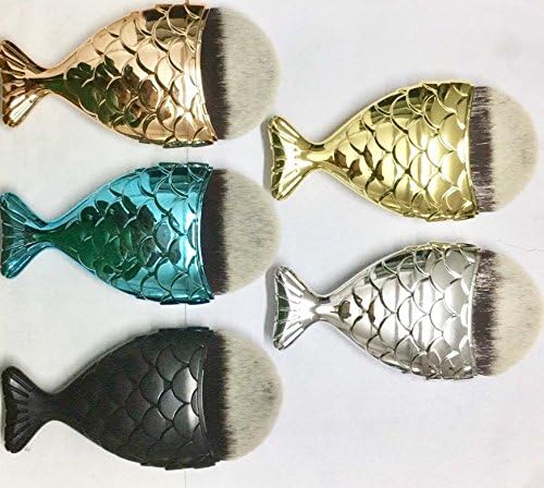 The Chubby Mermaid Goldfish Foundation Makeup Brush for Contouring, foundation, blush, and applying liquid creams