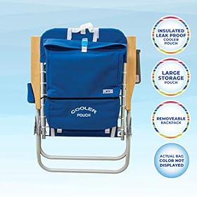 Rio Brands Beach Lace-Up Suspension Folding Beach Chair with Removable Storage Pack 51OlWs8HQBL