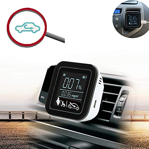 Multi-Function TVOC Car Air Quality Monitor Formaldehyde Detector Air Pollution Meter Monitor for CAR to Detect Car Air Pollution 2019 New Indoor Car Air Quality Monitor - Thumbnail 7